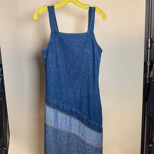 VTG Y2K Expressions Patchwork Denim Tank Mini Dress